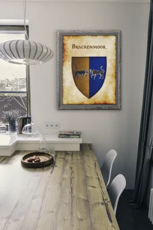 Brackenmoor Heraldry of Greyhawk Anna Meyer Cartography Canvas Art Print