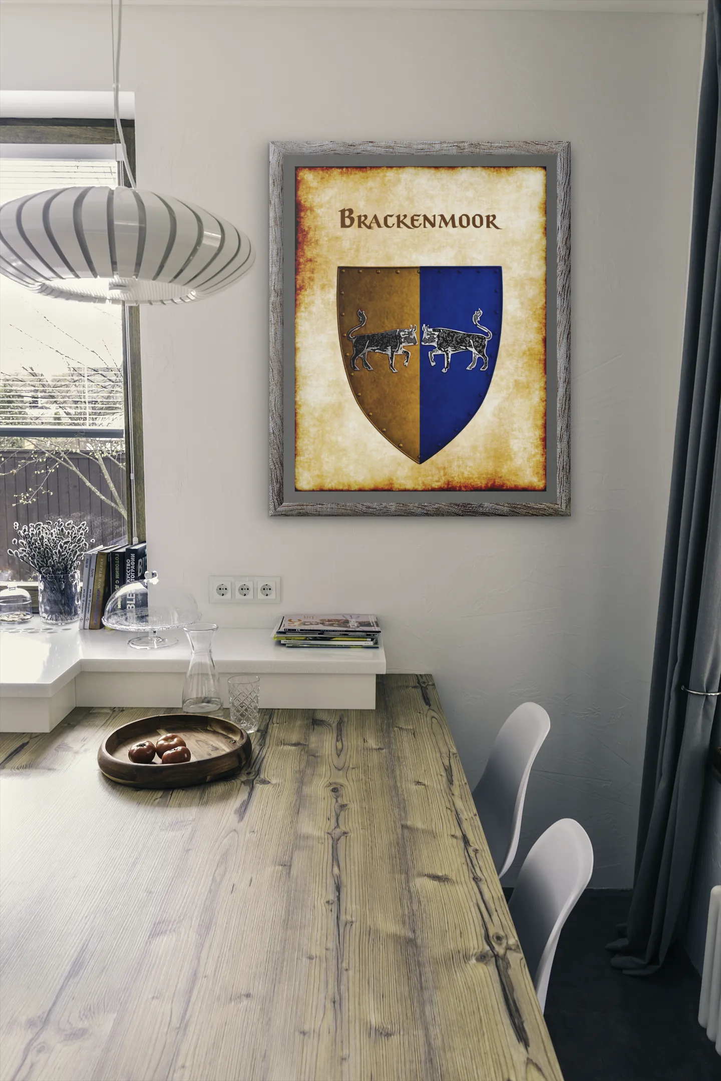 Brackenmoor Heraldry of Greyhawk Anna Meyer Cartography Canvas Art Print