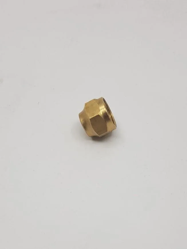 Brass Gas fitting 3-8 Flare Cap Nut for 3-8 Male Flare 01-5603