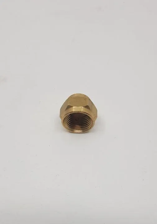 Brass Gas fitting 3-8 Flare Cap Nut for 3-8 Male Flare 01-5603