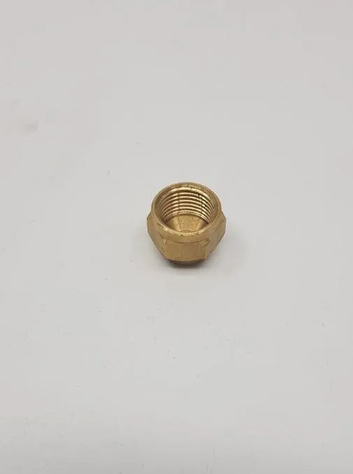 Brass Gas fitting 3-8 Flare Cap Nut for 3-8 Male Flare 01-5603