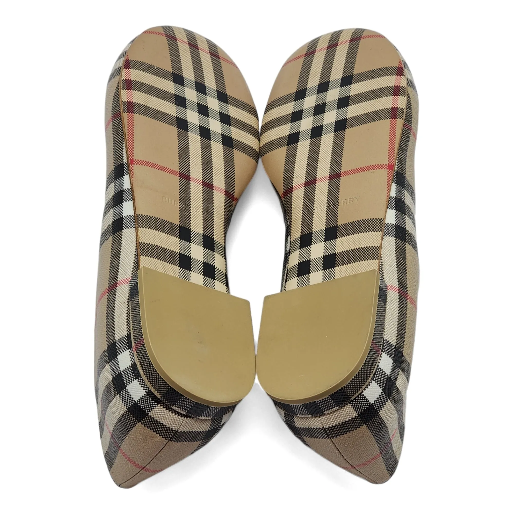 Burberry Women's Joy Vintage Check Flats in Beige