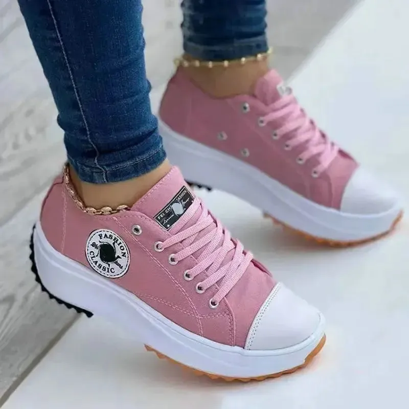 Canvas Platform Sneakers