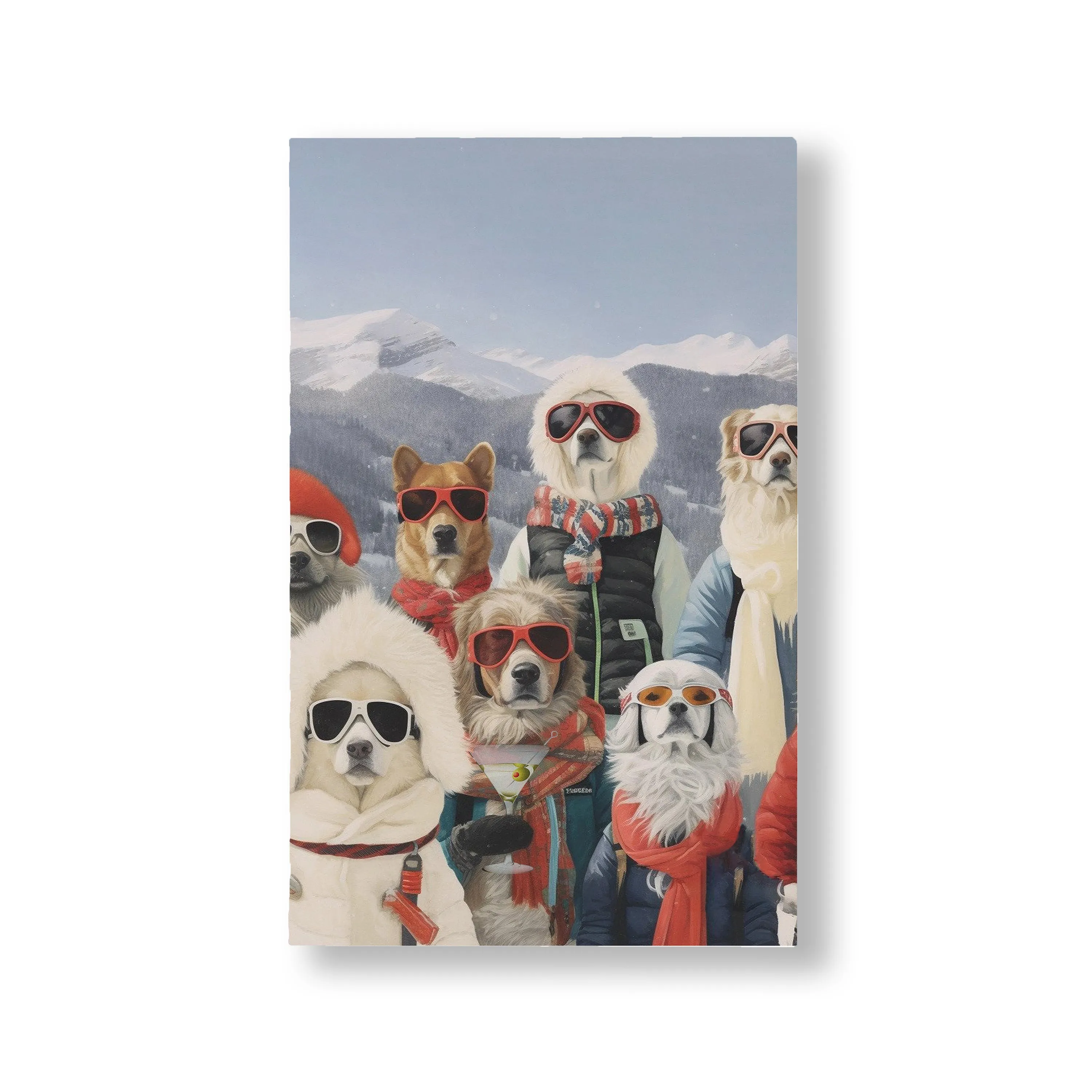 Canvas Wall Art - Martini Dogs