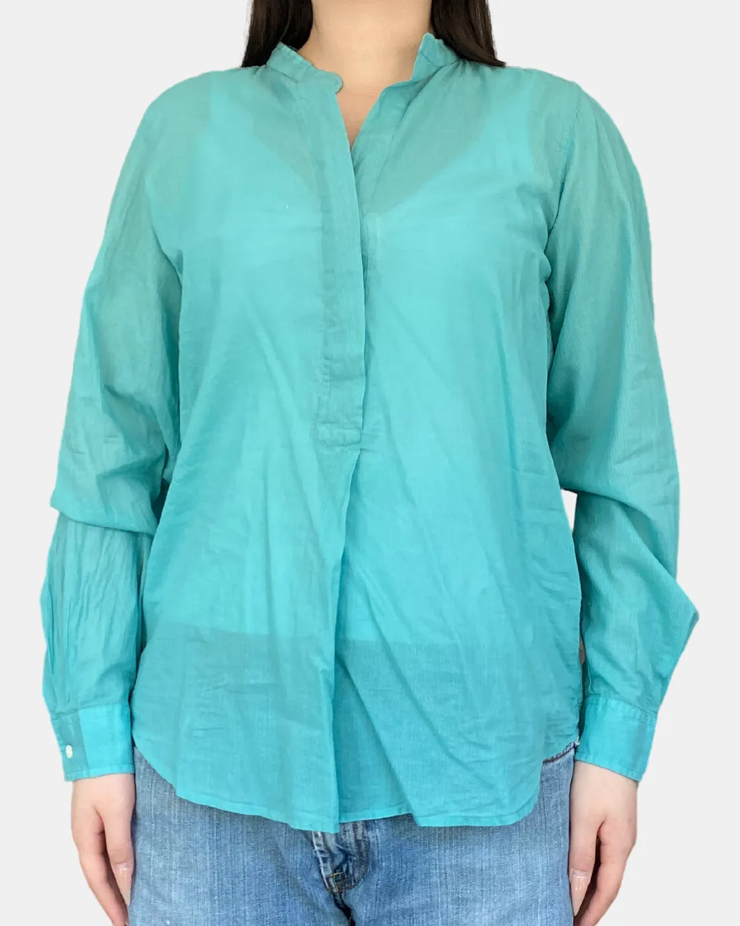 CARTOON WOVEN SHIRT IN LAGOON