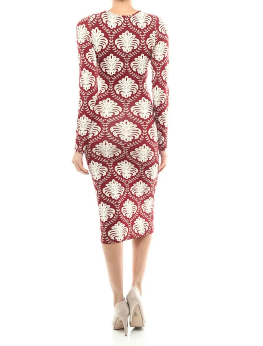 Casual Dress Dress Animal Print Brown