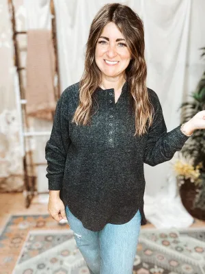 Casual Friday Brushed Sweater Top
