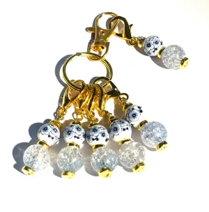 CCG #0003 Set of 6 Crochet  Knitting Stitch Markers
