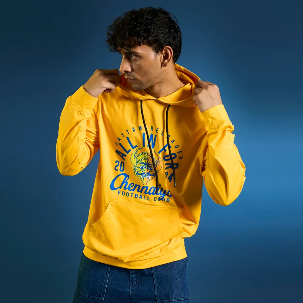 Chennaiyin FC-Official  Hoodie 2024-25-Yellow