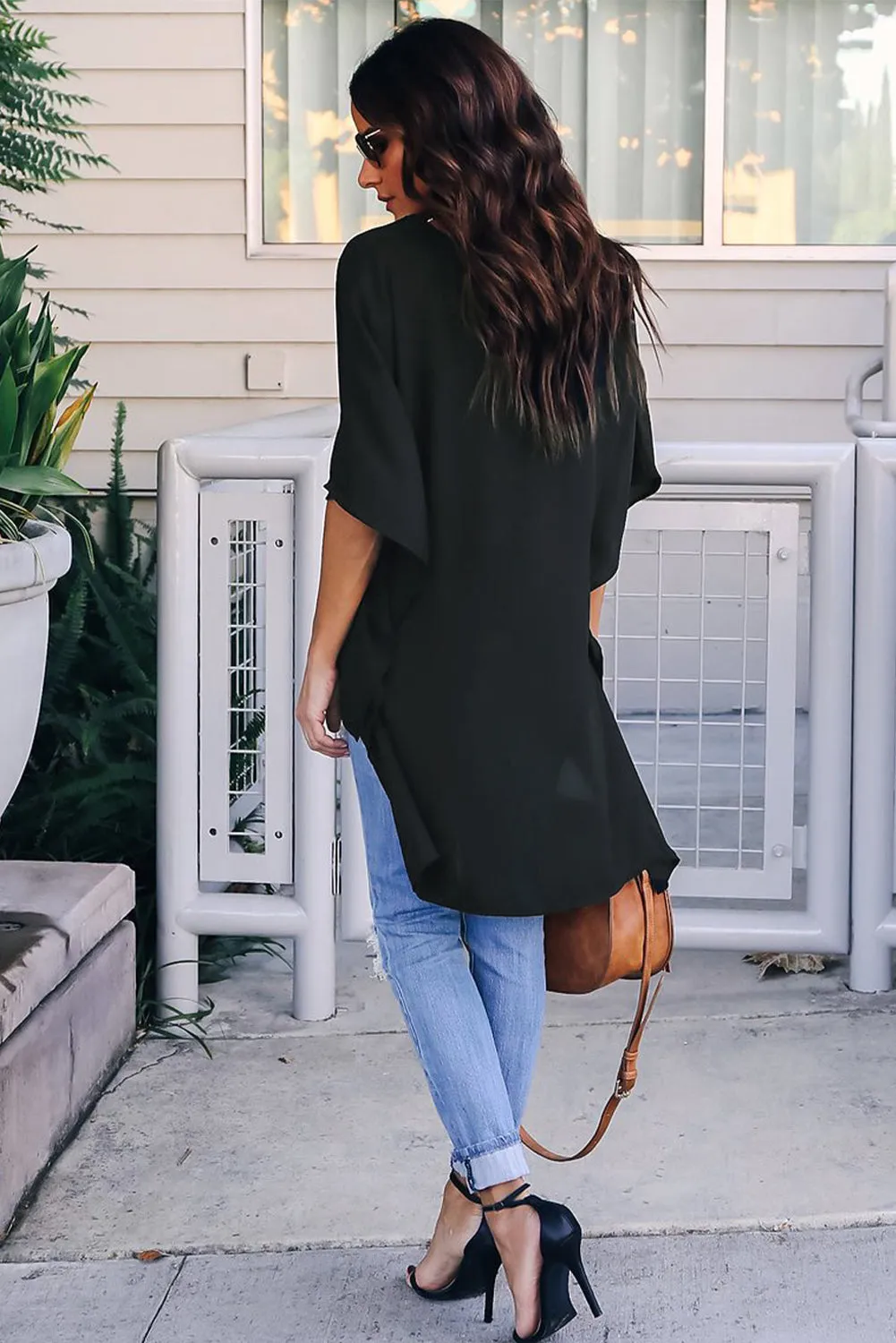Chic High Low Kimono Top
