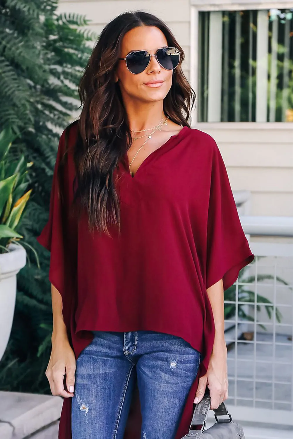 Chic High Low Kimono Top