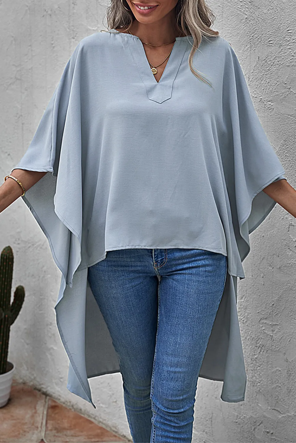 Chic High Low Kimono Top