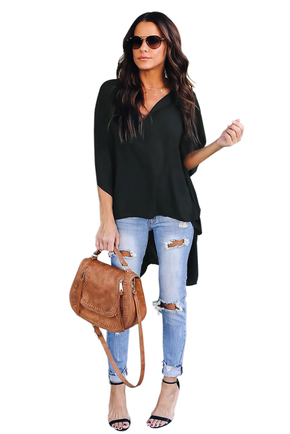 Chic High Low Kimono Top