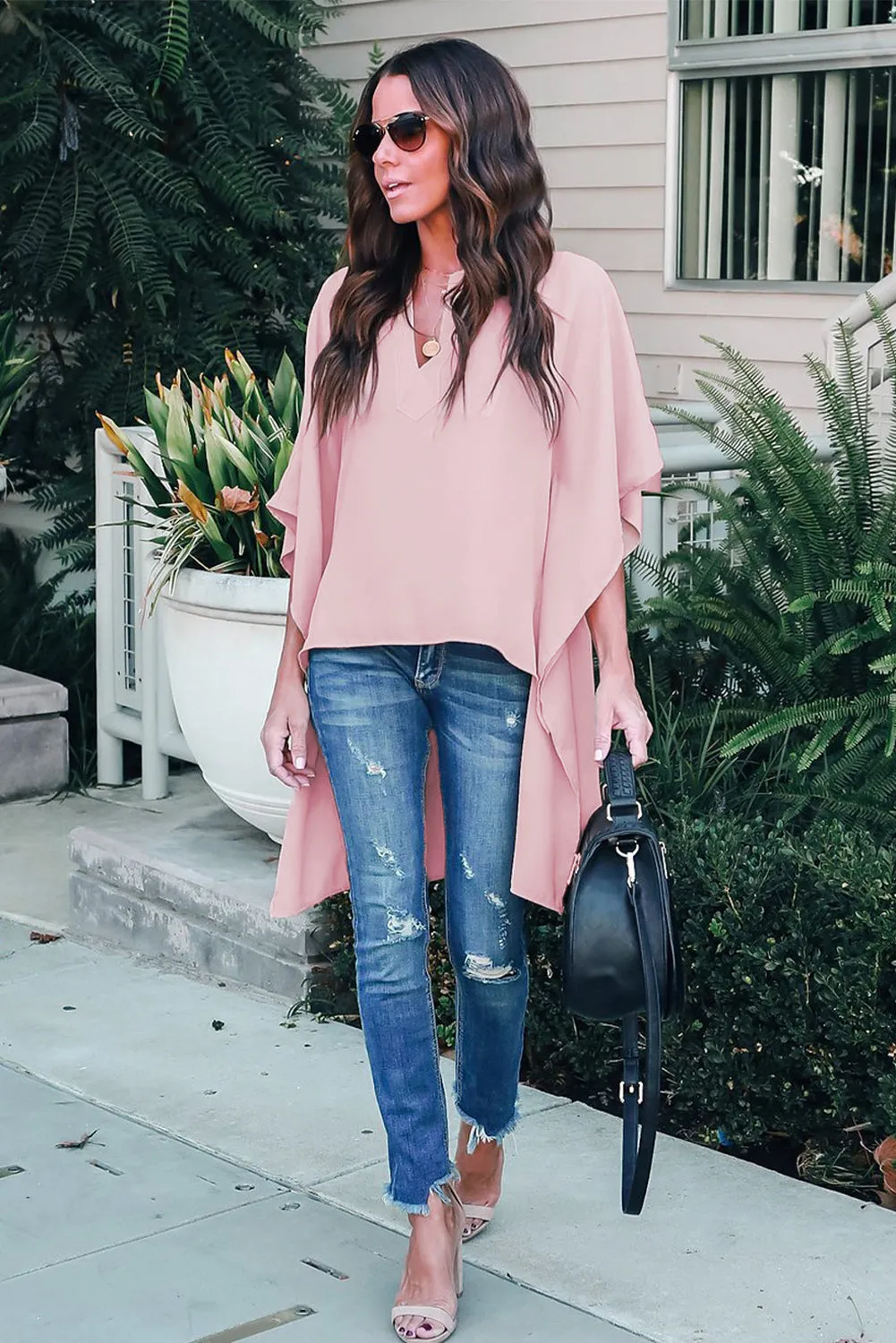 Chic High Low Kimono Top
