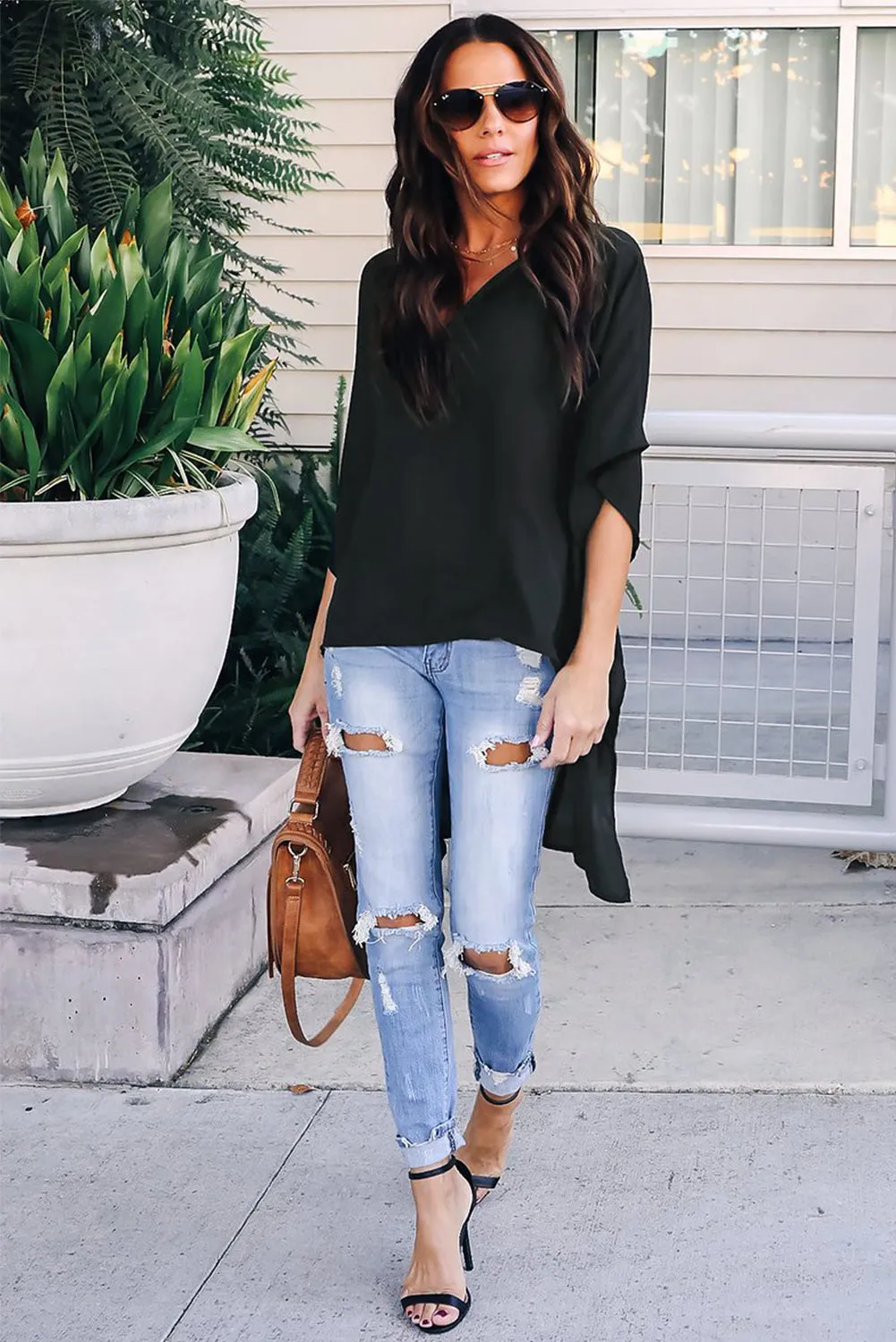 Chic High Low Kimono Top
