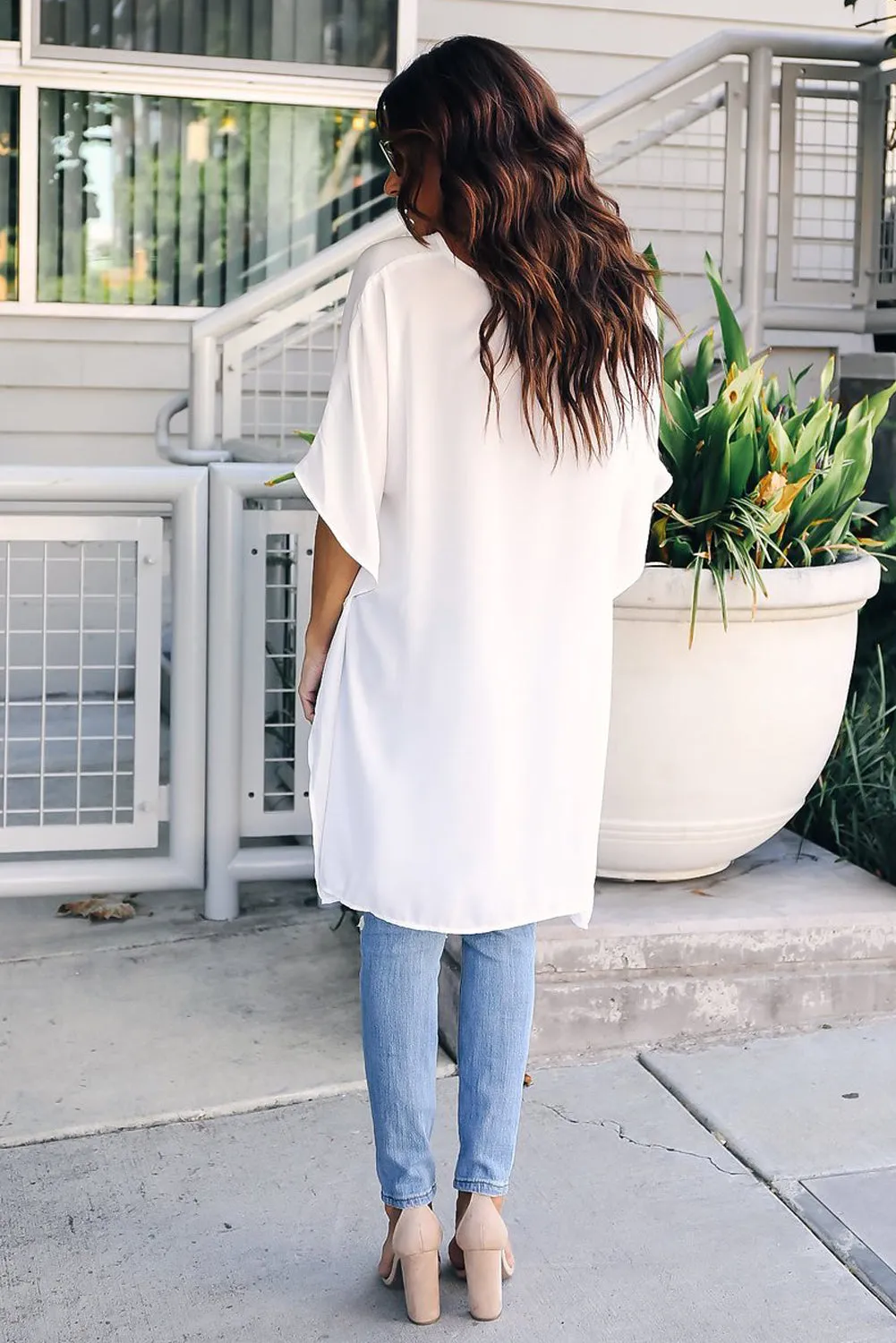 Chic High Low Kimono Top