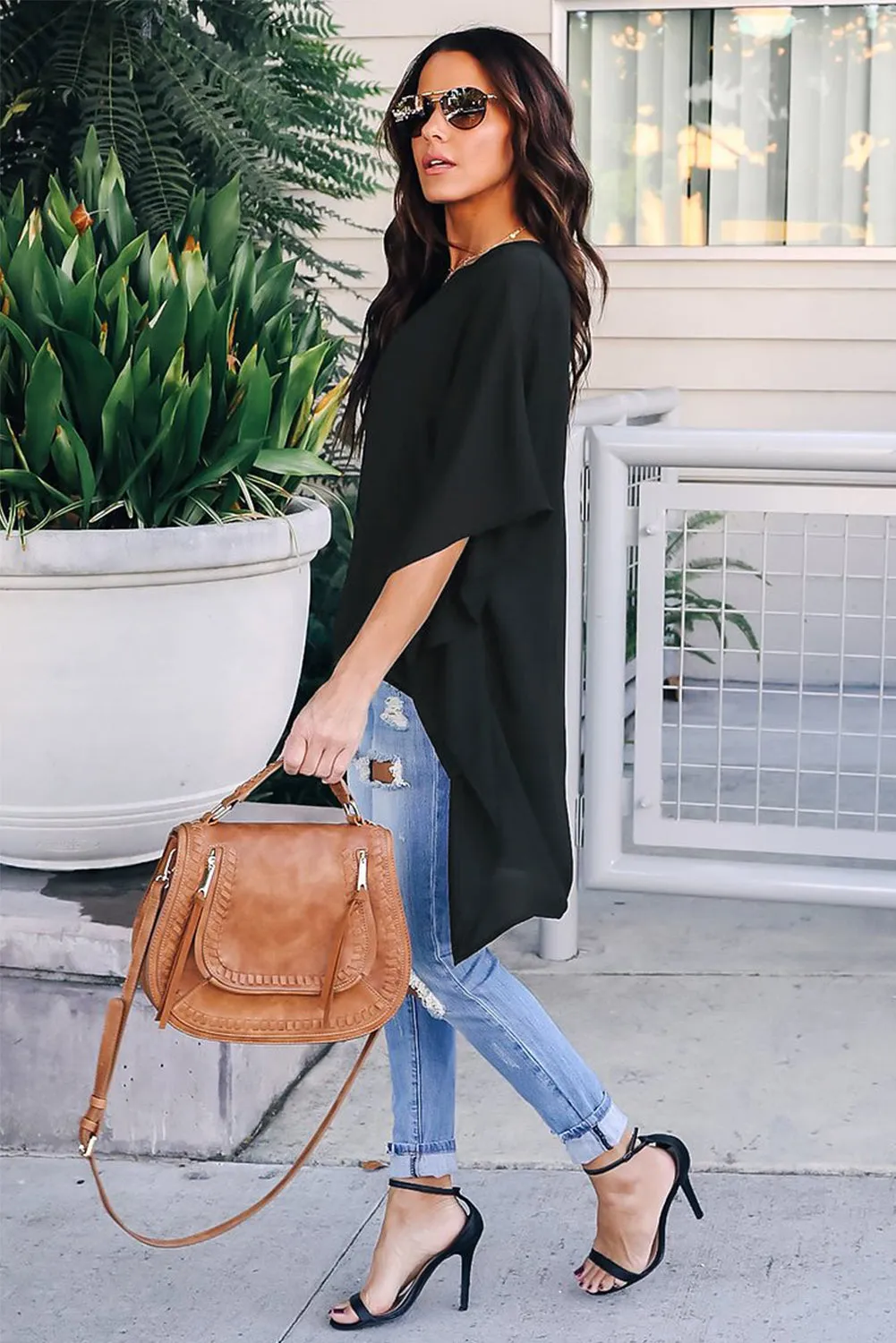Chic High Low Kimono Top
