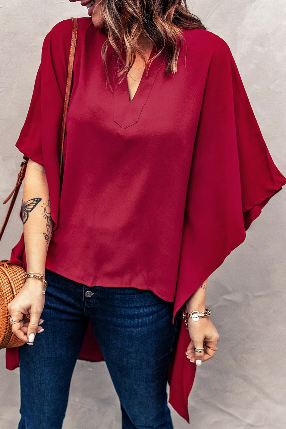 Chic High Low Kimono Top