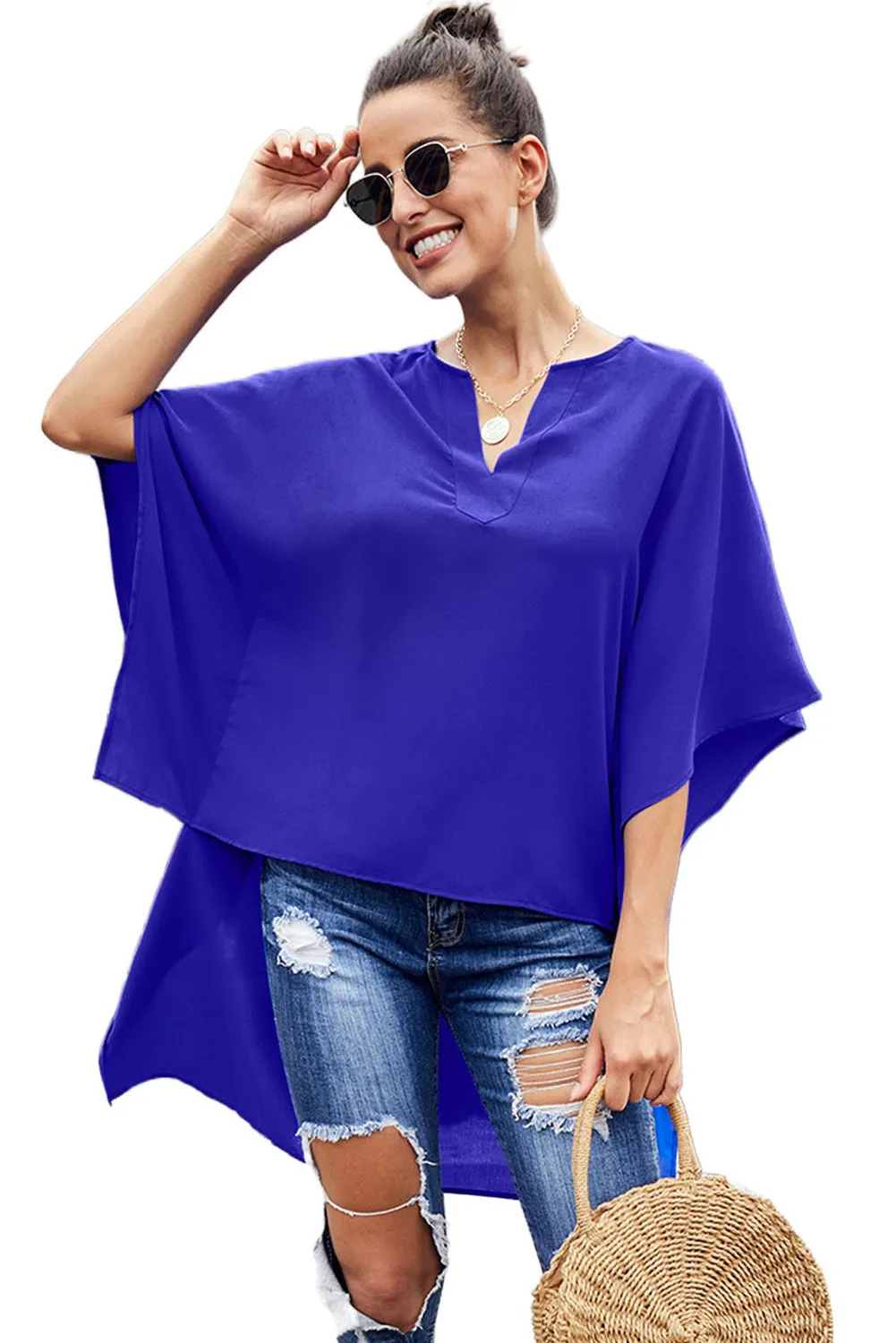 Chic High Low Kimono Top