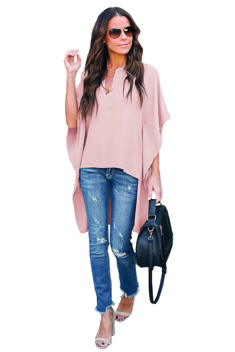 Chic High Low Kimono Top