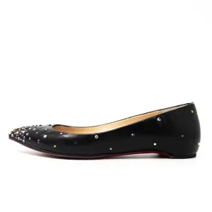 Christian Louboutin Black Degrastrass Flats 36.5