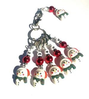 Christmas 002 Set of 6 Crochet Knitting Stitch Markers