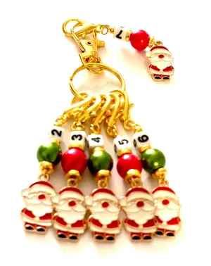 Christmas #0031 Handmade  Set of 6 Crochet Knitting Stitch Markers