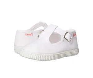 Cienta T-Strap Shoe - White