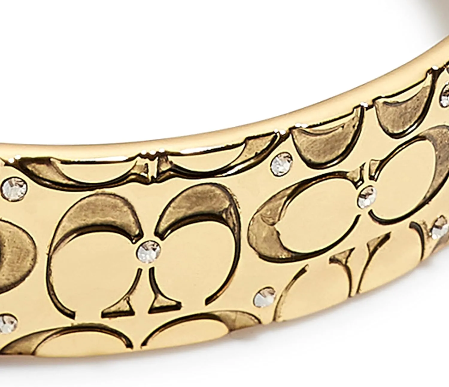 COACH Quilted C Hinged Bangle Bracelet