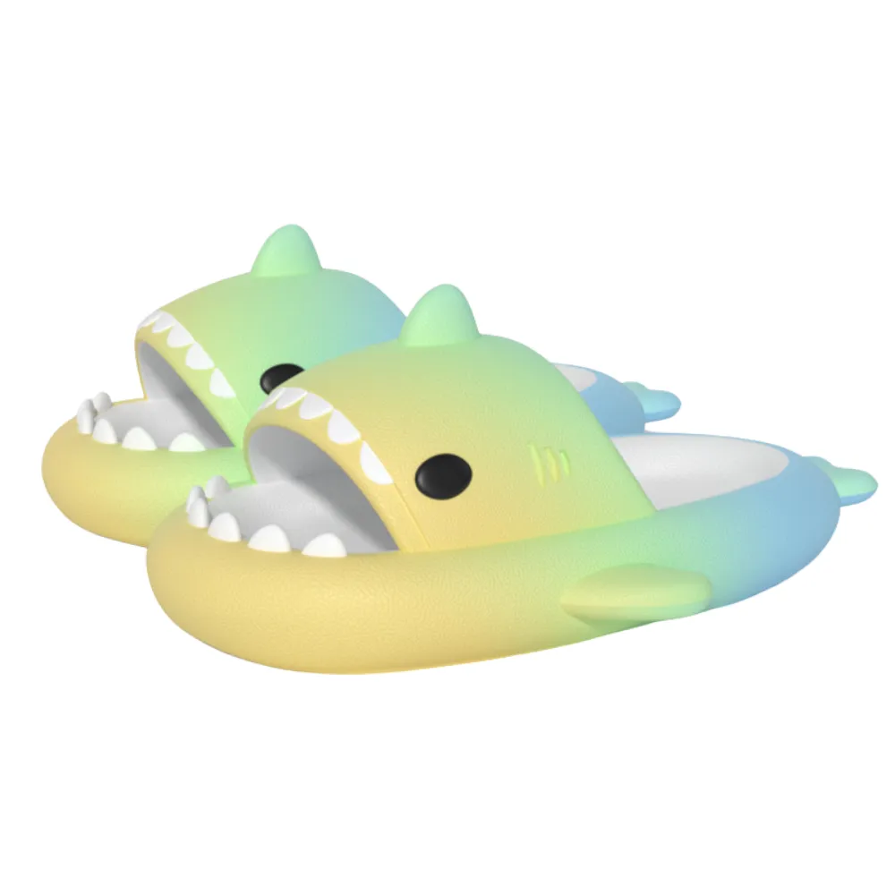 Colorful Shark Slippers