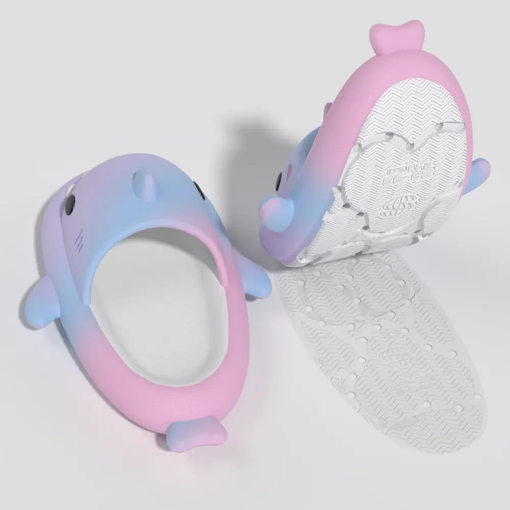 Colorful Shark Slippers