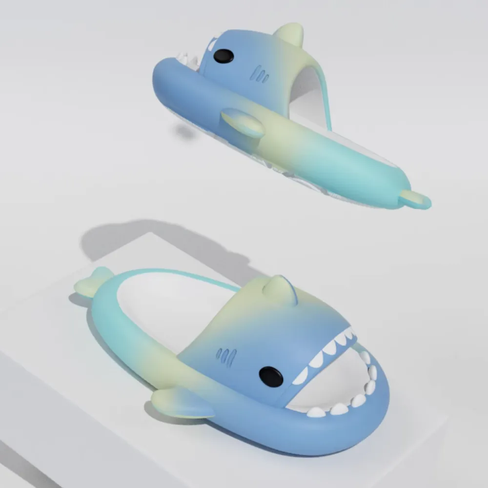 Colorful Shark Slippers