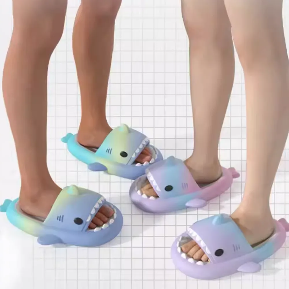 Colorful Shark Slippers