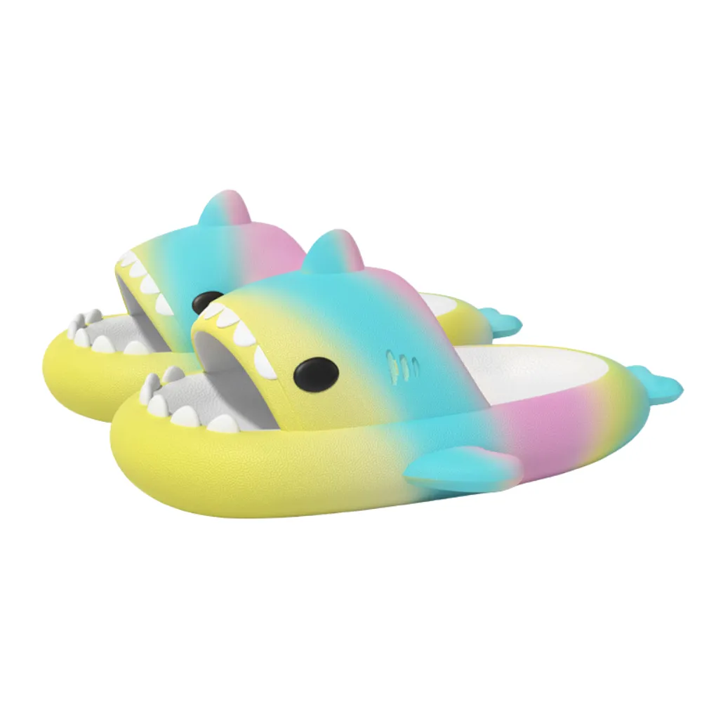 Colorful Shark Slippers