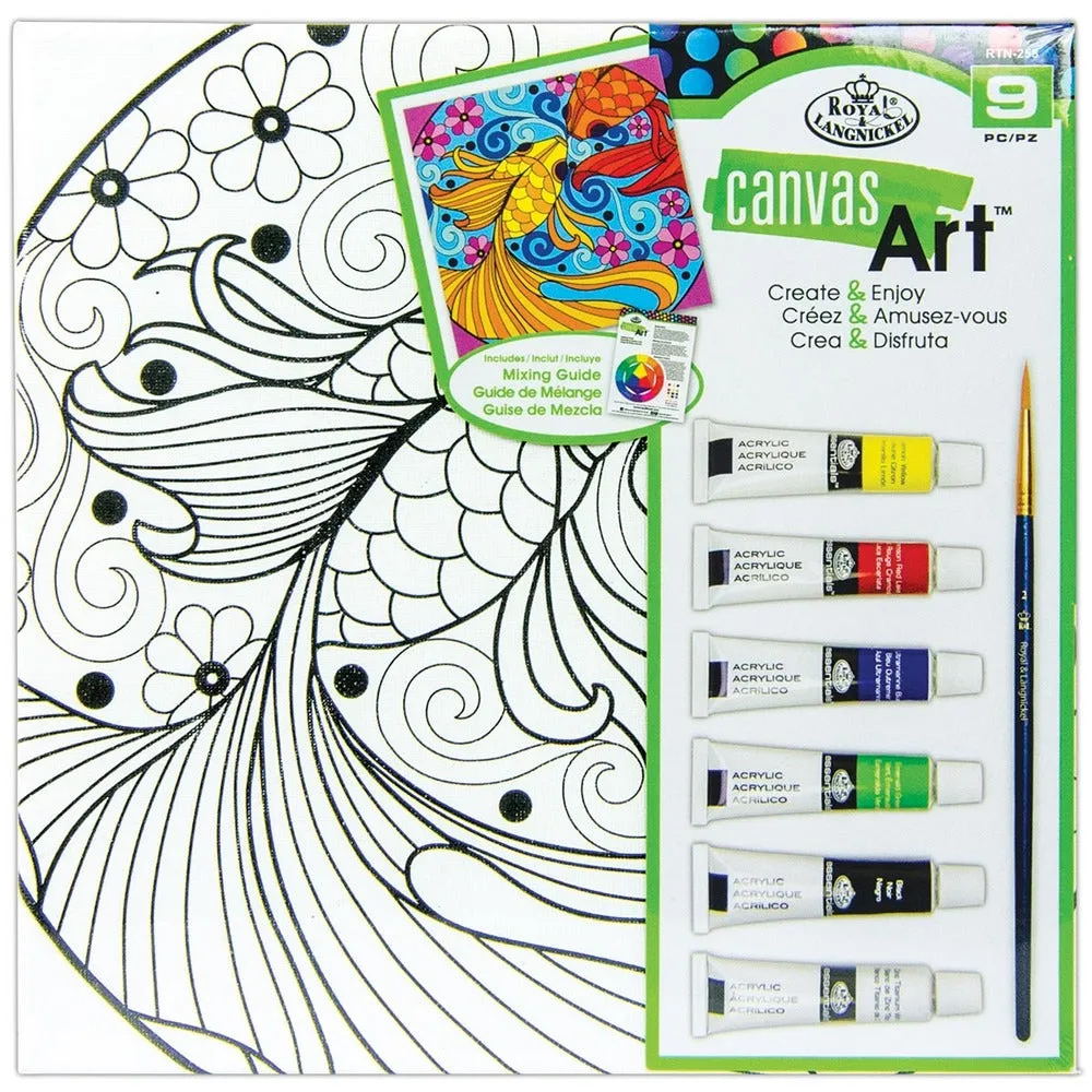 Cool Art Canvas Art Painting Set, Fish