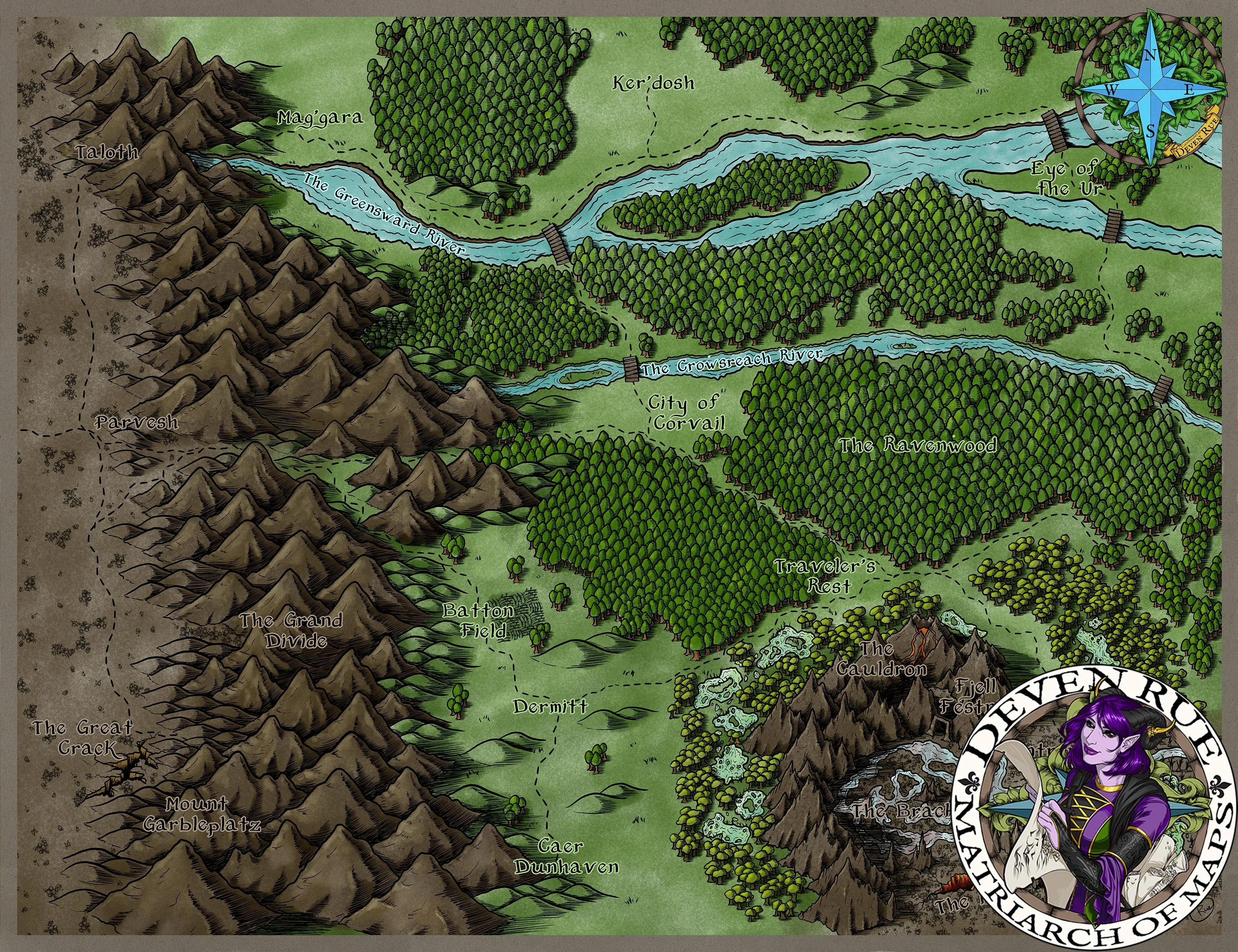 Corvail Map
