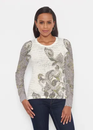 Crocodile Vine (8066) ~ Signature Long Sleeve Crew Shirt