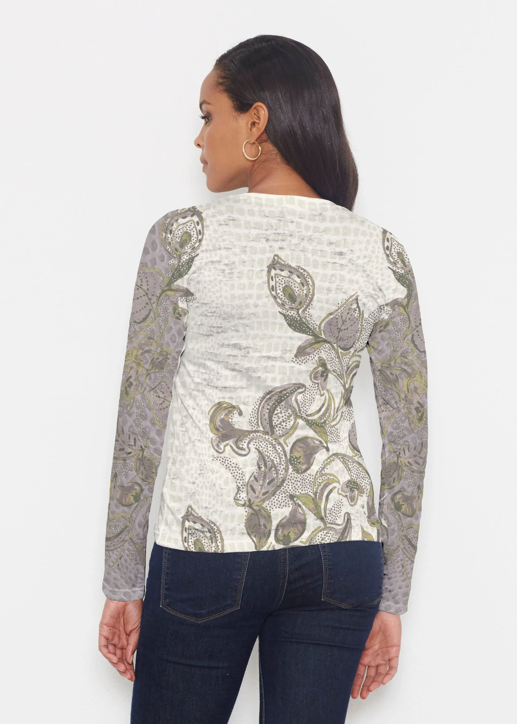Crocodile Vine (8066) ~ Signature Long Sleeve Crew Shirt