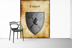 Curget Heraldry of Greyhawk Anna Meyer Cartography Canvas Art Print