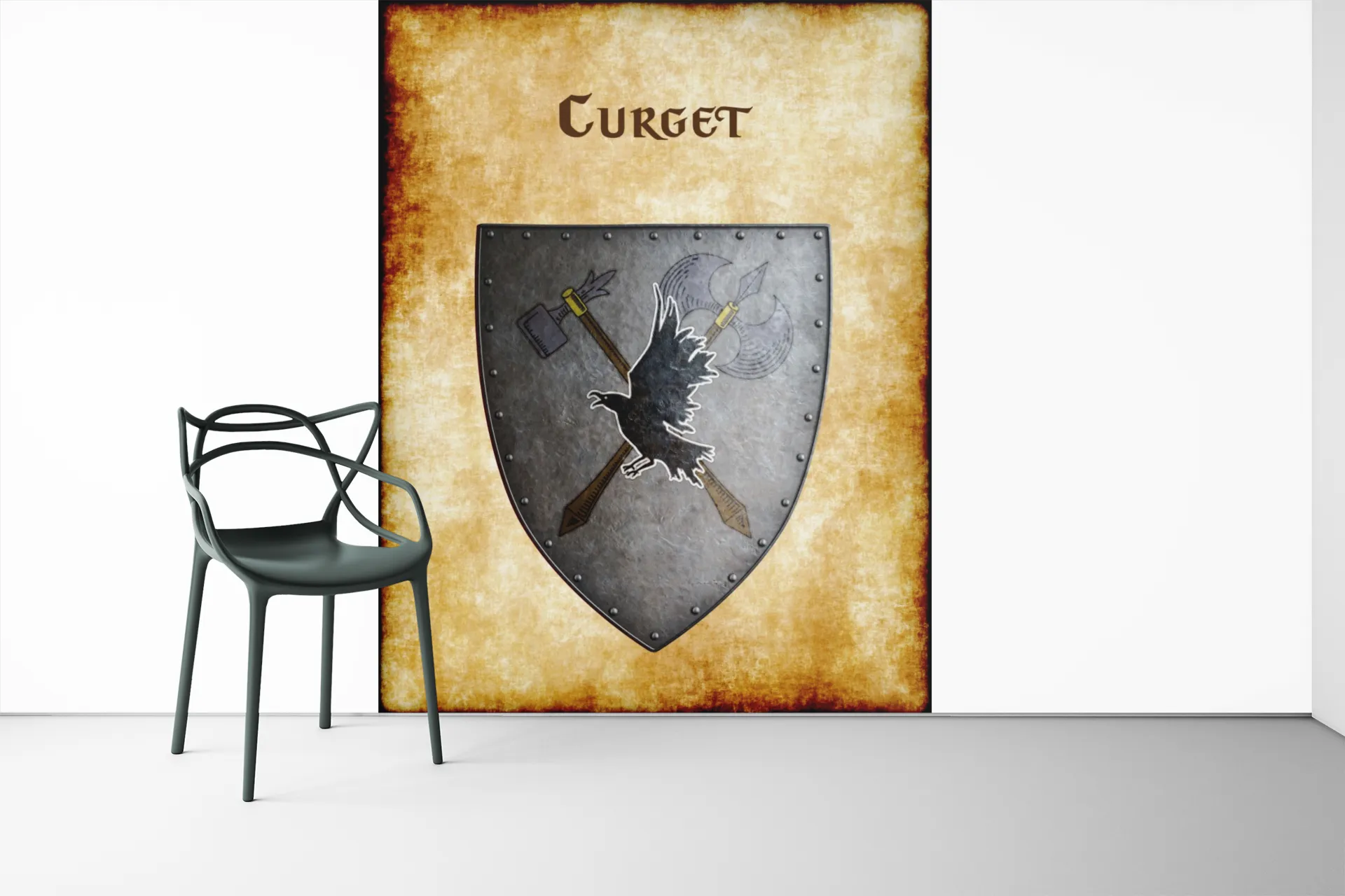 Curget Heraldry of Greyhawk Anna Meyer Cartography Canvas Art Print