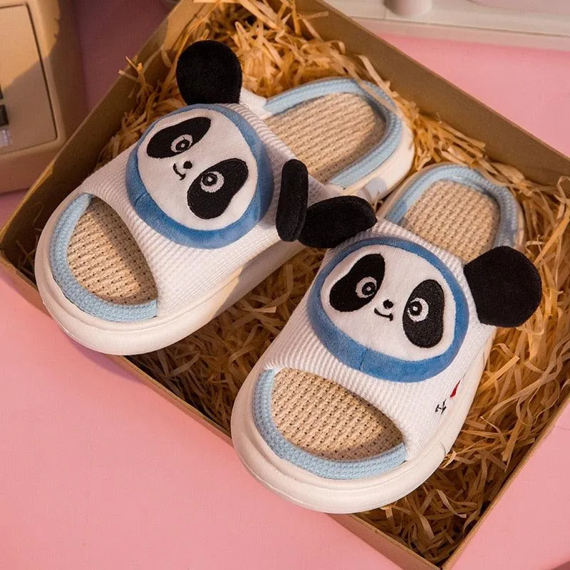 Cute Animal Faces Designer Slippers/Thick Sole Couples Unisex