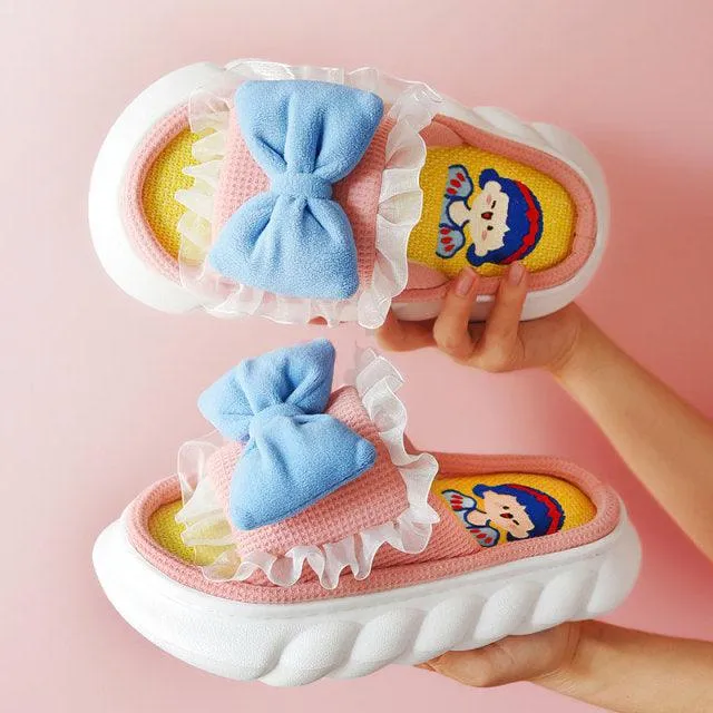 Cute Animal Faces Designer Slippers/Thick Sole Couples Unisex