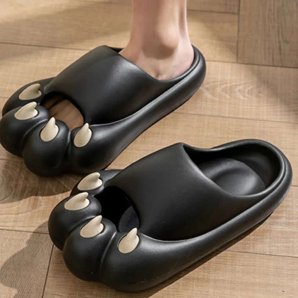 Cute Bear Paw Soft Slippers
