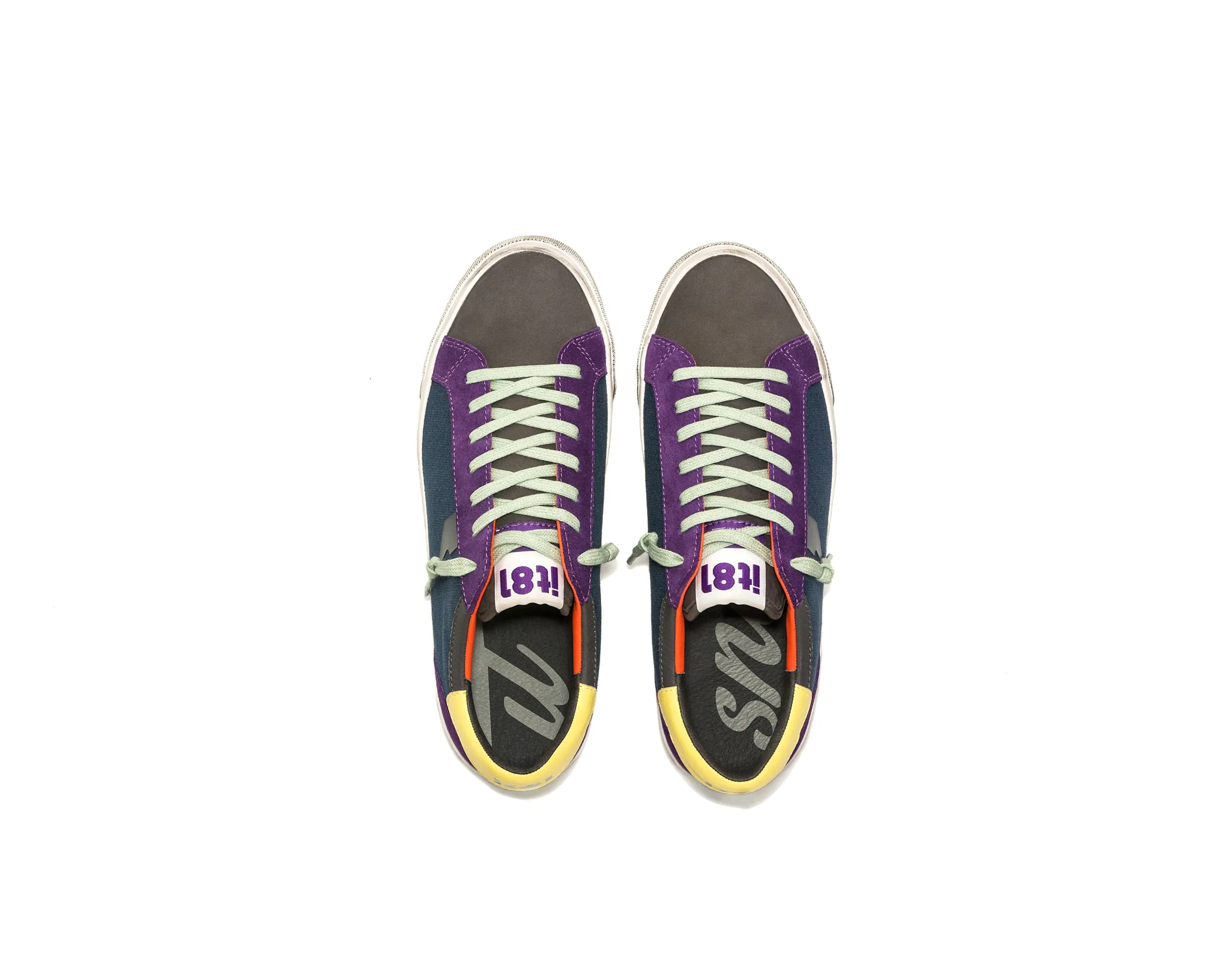Cyber Blue & Purple Low-top