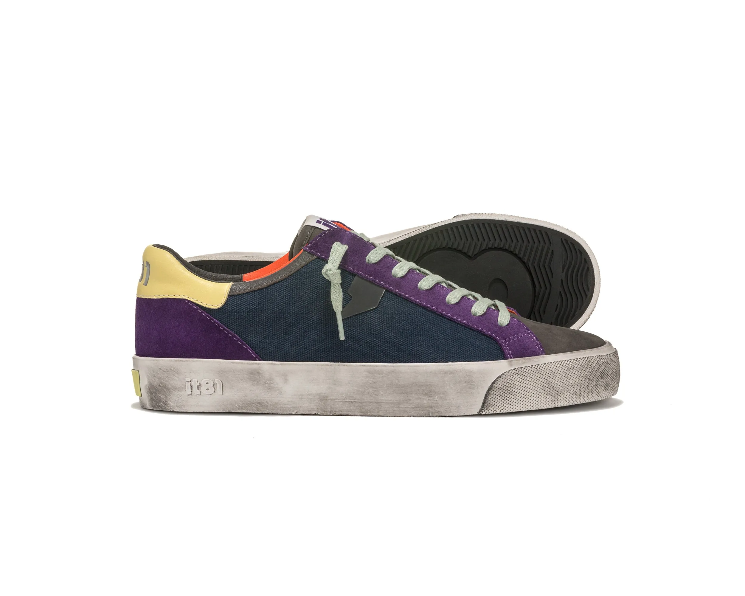 Cyber Blue & Purple Low-top