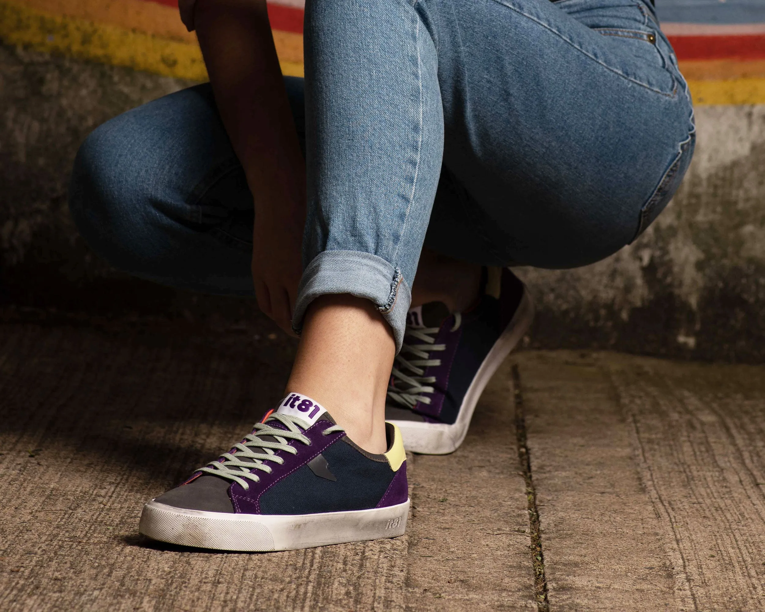 Cyber Blue & Purple Low-top