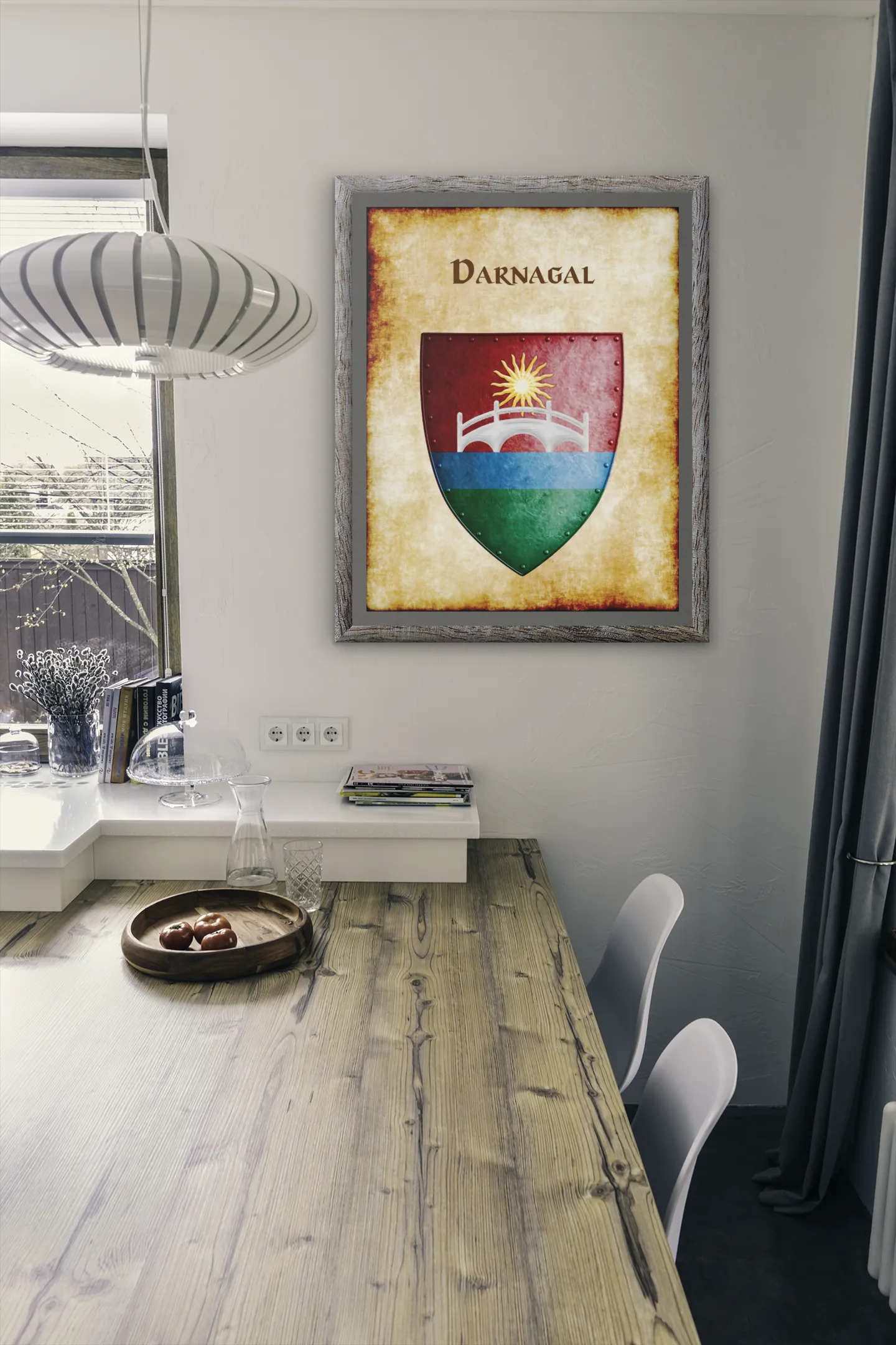 Darnagal Heraldry of Greyhawk Anna Meyer Cartography Canvas Art Print