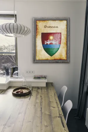 Darnagal Heraldry of Greyhawk Anna Meyer Cartography Canvas Art Print