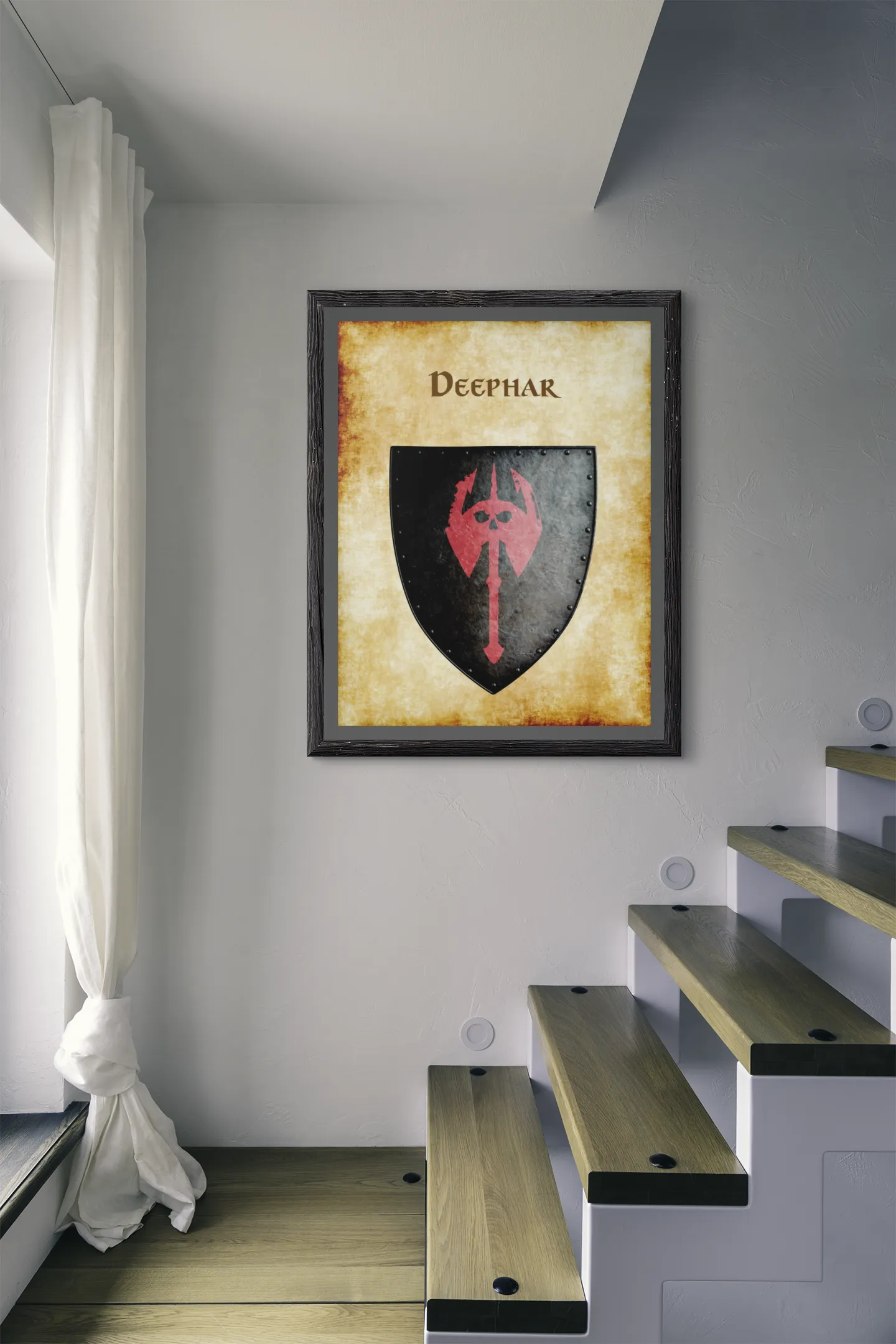 Deephar Heraldry of Greyhawk Anna Meyer Cartography Canvas Art Print