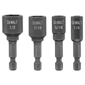 DeWalt?? IMPACT READY Nut Drivers, 1/2 in, 1/4 in, 3/8 in, 5/16 in, 7/16 in, DW2235IR